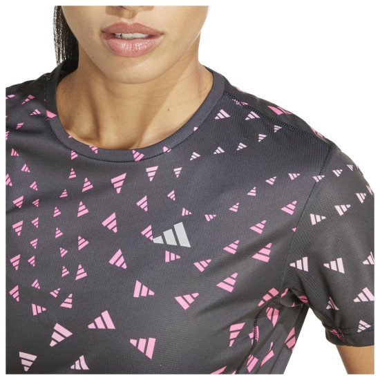 Adidas Γυναικεία κοντομάνικη μπλούζα Run It Graphic Aeroready Tee